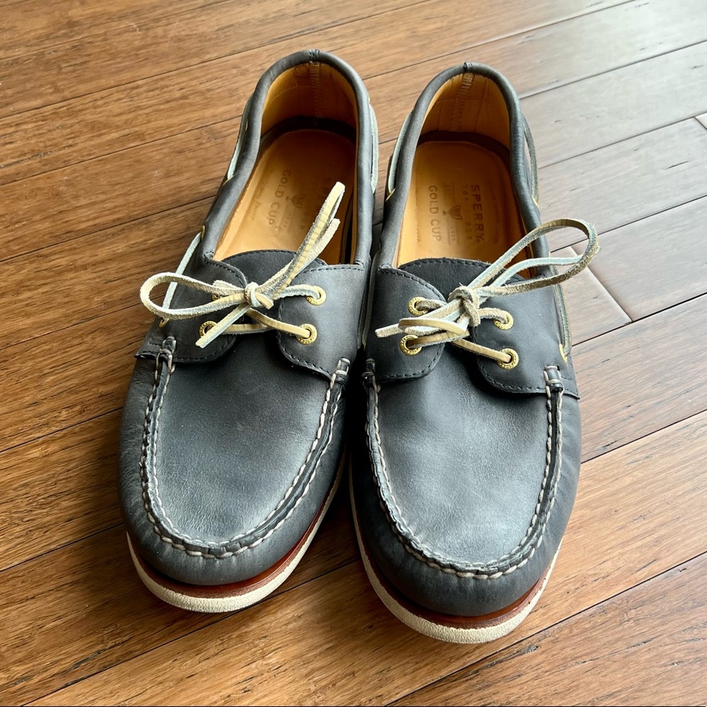 Sperry Gold Cup Mens Boat Shoes (size 13) Navy